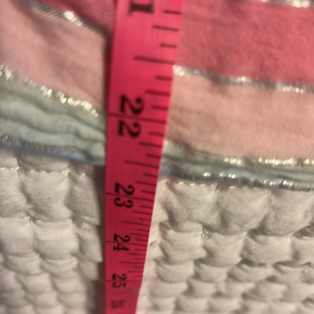 J. Crew Pink‎ and Blue Striped Blouse, Medium